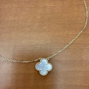 Van Cleef & Arpels Gold and Silver Clover Necklace